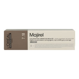 L'Oréal Majirel 7.18 Rubio Medio Ceniza Mocha - Tinte Permanente Cobertura Canas 60 ml