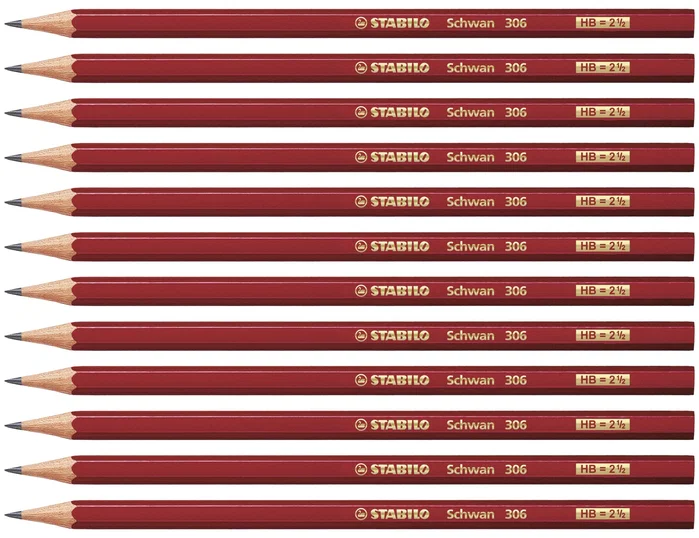 Stabilo Lápiz de Grafito Swano 306 HB, Pack de 12 unidades Stabilo Lápiz de Grafito Swano 306 HB, Pack de 12 unidades