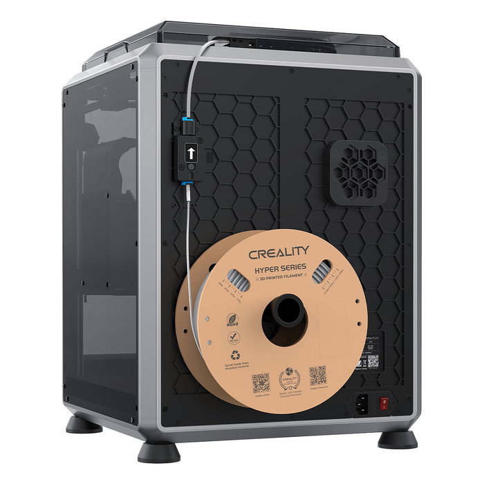 Creality K1C Impresora 3D FDM, Velocidad 600mm/s, Volumen de Impresión 220x220x250mm, Wi-Fi, USB, Pantalla Táctil 4.3", Plataforma Caliente, Purificador de Aire