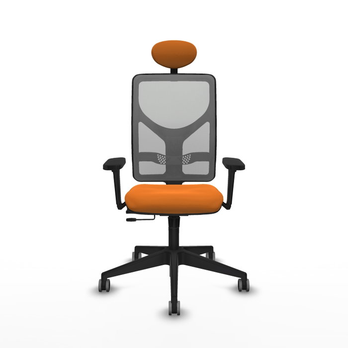 PIQUERAS Y CRESPO Silla de oficina Motilla Naranja y Gris