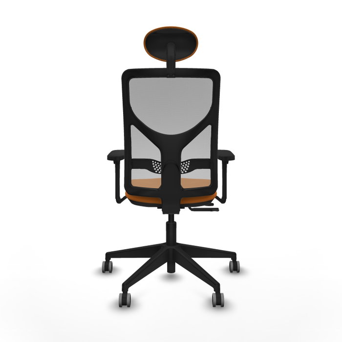 PIQUERAS Y CRESPO Silla de oficina Motilla Naranja y Gris
