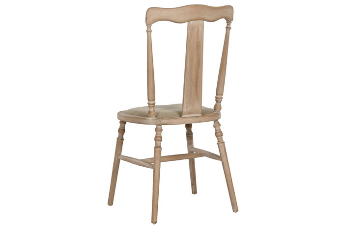 DKD Home Decor Silla Romantico Beige Natural 46 x 94 x 48 cm Cedro Poliester DKD Home Decor Silla Romantico Beige Natural 46 x 94 x 48 cm Cedro Poliester