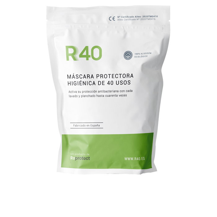 Reprotect Mascarilla Higiénica Protectora R40 Adulto Blanca 40 Usos 1 Unidad