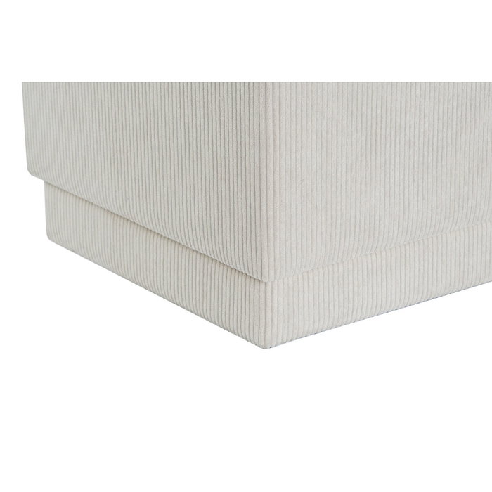 DKD Home Decor Descalzadora Poliéster MDF Beige 100x40x40