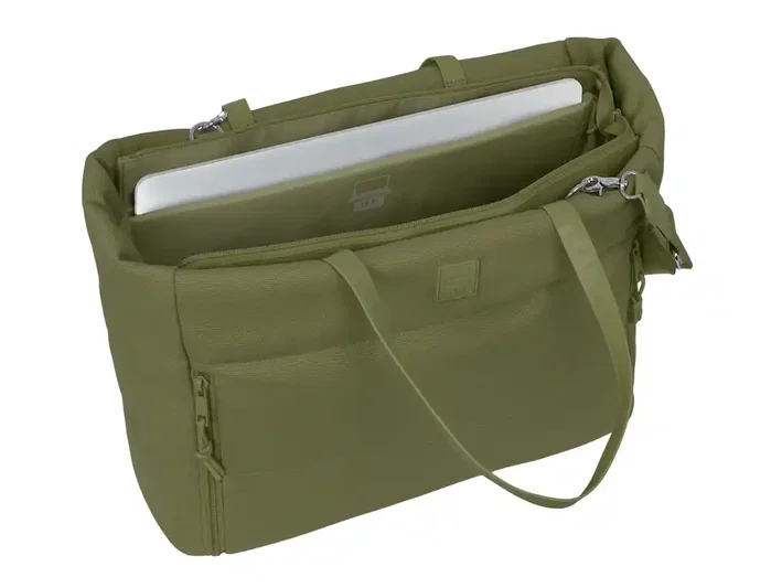 Safta Bolso con bolsillo para portátil 14,1'' Verde Basics