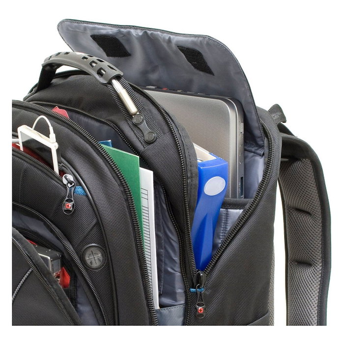 Wenger Carbon Notebook Rucksack 600637 Mochila para Portátil hasta 17 Pulgadas (43.2 cm), Compartimento Principal, 30 L, Negro