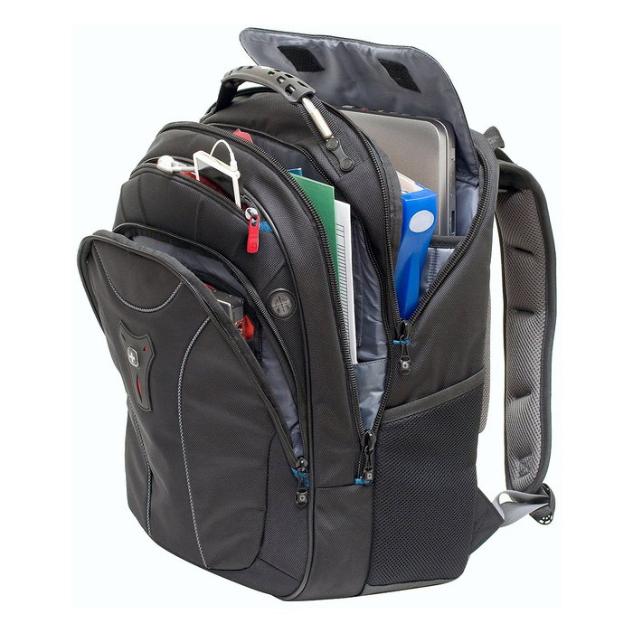 Wenger Carbon Notebook Rucksack 600637 Mochila para Portátil hasta 17 Pulgadas (43.2 cm), Compartimento Principal, 30 L, Negro