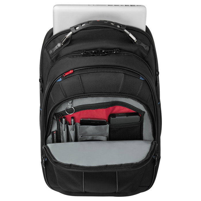 Wenger Carbon Notebook Rucksack 600637 Mochila para Portátil hasta 17 Pulgadas (43.2 cm), Compartimento Principal, 30 L, Negro
