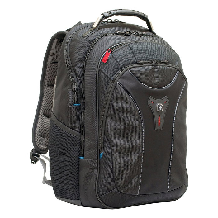 Wenger Carbon Notebook Rucksack 600637 Mochila para Portátil hasta 17 Pulgadas (43.2 cm), Compartimento Principal, 30 L, Negro