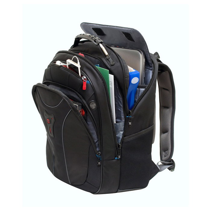 Wenger Carbon Notebook Rucksack 600637 Mochila para Portátil hasta 17 Pulgadas (43.2 cm), Compartimento Principal, 30 L, Negro
