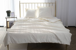 DKD Home Decor Colcha Boho 1c25 Blanco Poliéster 260 x 180 cm (2 Unidades)