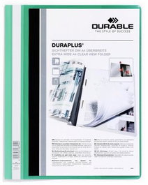 Durable Carpeta de Presentación Dossier Fastener Duraplus A4 Verde -25 Unidades