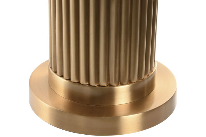 DKD Home Decor Lámpara de Sobremesa de Latón y Lino Dorado DKD Home Decor Lámpara de Sobremesa de Latón y Lino Dorado