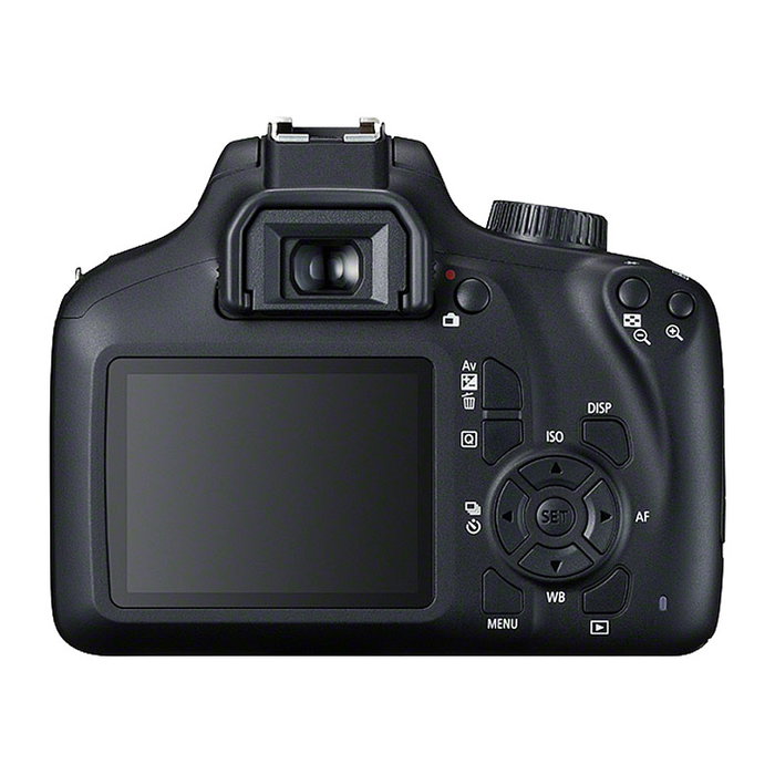 Canon EOS 4000D Cámara Réflex Digital con Objetivo EF-S 18-55mm f/3.5-5.6 III, 18 MP, Sensor CMOS, Full HD, Wi-Fi, Negro, Juego de Inicio