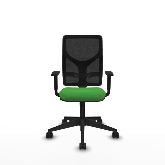 PIQUERAS Y CRESPO Silla de oficina Motilla con mecanismo Sincro, Verde y Negro