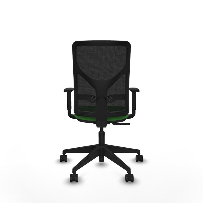 PIQUERAS Y CRESPO Silla de oficina Motilla con mecanismo Sincro, Verde y Negro