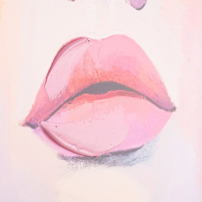 Cuadro Impresión Chica Lienzo Decoración 75 X 4 X 100 cm