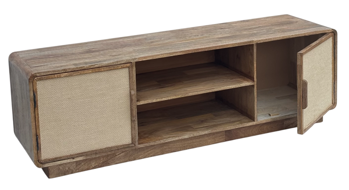 DKD Home Decor Mueble TV Urban Rufur25 47 x 50 x 160 cm Marron Beige DKD Home Decor Mueble TV Urban Rufur25 47 x 50 x 160 cm Marron Beige
