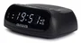 Aiwa CR-09J - Radio Despertador Digital con Pantalla LED, Doble Alarma AM/FM, Función Snooze, Pantalla Retroiluminada, Puerto USB-C y Batería de Respaldo, Negro