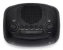 Aiwa CR-09J - Radio Despertador Digital con Pantalla LED, Doble Alarma AM/FM, Función Snooze, Pantalla Retroiluminada, Puerto USB-C y Batería de Respaldo, Negro