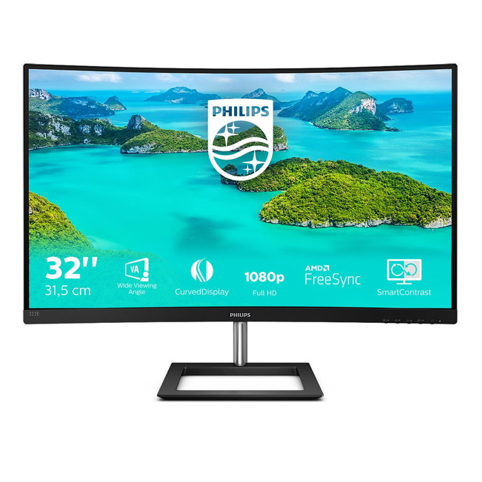 Philips Monitor E-Line 322E1C/00 Curvo Full HD 31,5 pulgadas