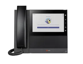 HP Poly CCX 600 Teléfono IP VoIP para Microsoft Teams con Pantalla Táctil LCD 7", Wi-Fi, Bluetooth, PoE, 24 Líneas, Negro - Reemplaza Poly SoundStation