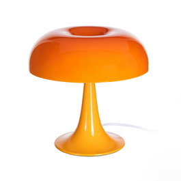 Lámpara Mesa Naranja Cristal-Metal 25,50 X 25,50 X 25 cm