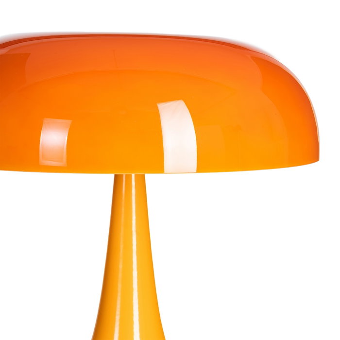 Lámpara Mesa Naranja Cristal-Metal 25,50 X 25,50 X 25 cm