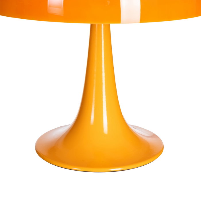Lámpara Mesa Naranja Cristal-Metal 25,50 X 25,50 X 25 cm
