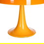 Lámpara Mesa Naranja Cristal-Metal 25,50 X 25,50 X 25 cm