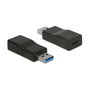 DeLOCK 65696 Convertidor USB 3.1 Gen 2 Type-A a USB Type-C™ 10 Gbps Negro