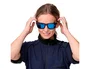 Safetop Gafas de Protección Pacific Polaris Ocular Azul Polarizado Espejado con Guardas Desmontables