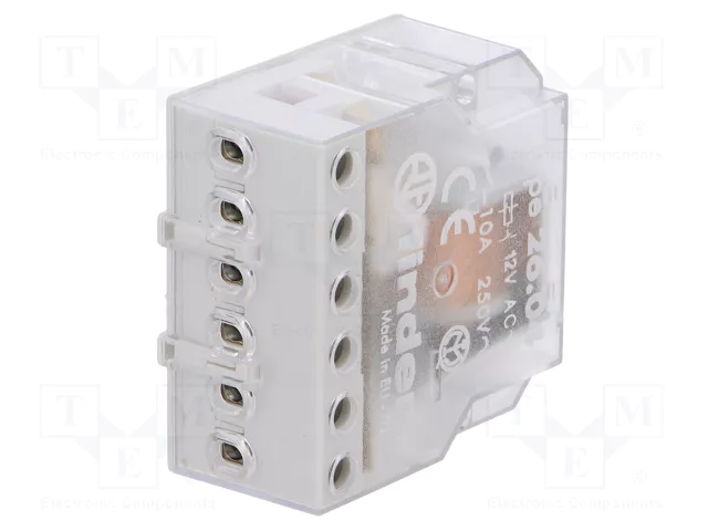 FINDER Relé de instalación biestable 26.04 12V AC 10A NA x2