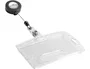 Durable Identificador Rígido con Cordón Extensible Transparente 54x85 mm