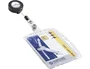 Durable Identificador Rígido con Cordón Extensible Transparente 54x85 mm