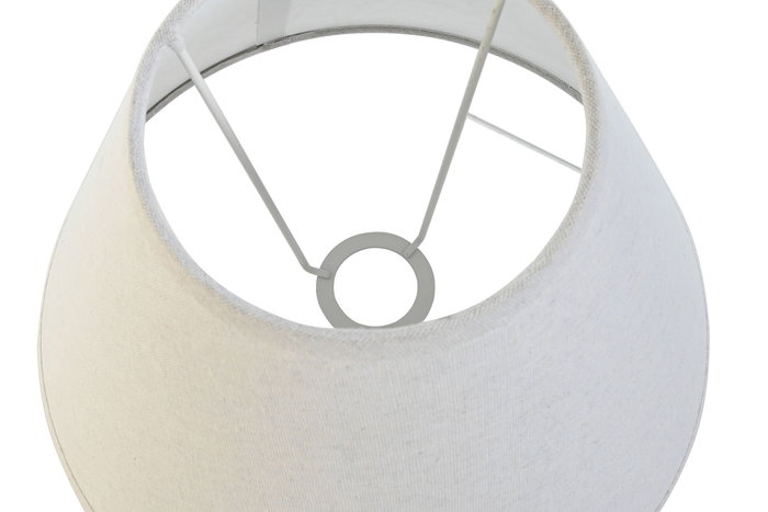 DKD Home Decor Pantalla Crudo Lino Metal 45x21x45 cm Set de 2