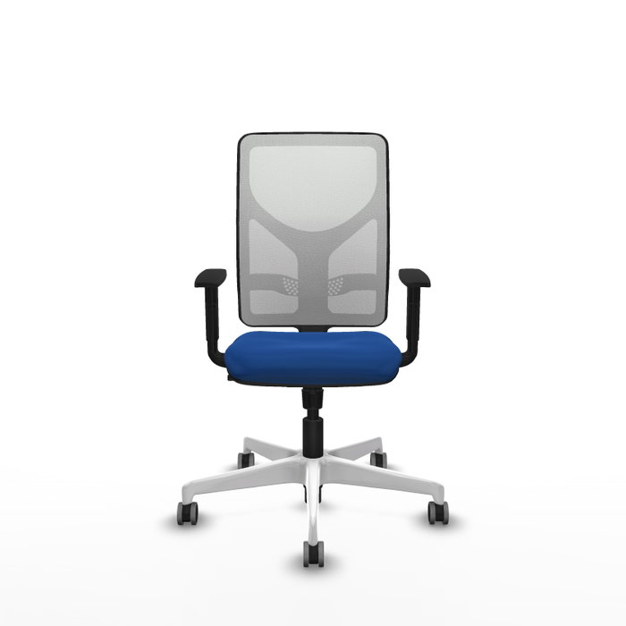 PIQUERAS Y CRESPO Silla de oficina Motilla con mecanismo Sincro, Azul y Blanco PIQUERAS Y CRESPO Silla de oficina Motilla con mecanismo Sincro, Azul y Blanco