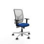 PIQUERAS Y CRESPO Silla de oficina Motilla con mecanismo Sincro, Azul y Blanco