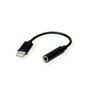 Adaptador USB a 3,5mm Audio 12.99.3214 Negro
