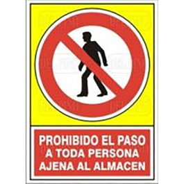 DUVER Señal de Prohibición Prohibido Paso Persona Ajena al Almacén