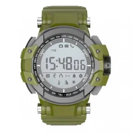 Billow Reloj Inteligente Deportivo XS15 Verde - Sumergible IP68, Podómetro, Calorías, Bluetooth 4.0, Notificación Llamadas/Mensajes, Compatible Android/iOS