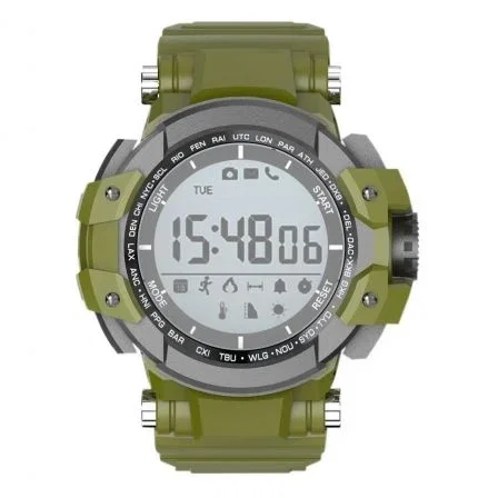RELOJ DEPORTIVO VERDE BILLOW XS15GR - PANTALLA 2.8CM - BT 4.0 - SUMERGIBLE IP68 - AVISADOR LLAMADAS/MENSAJES - COMPATIBLE ANDROID/IOS - PILA CR2450 RELOJ DEPORTIVO VERDE BILLOW XS15GR - PANTALLA 2.8CM - BT 4.0 - SUMERGIBLE IP68 - AVISADOR LLAMADAS/MENSAJES - COMPATIBLE ANDROID/IOS - PILA CR2450