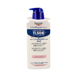 Eucerin Urea Perfume Loción Corporal Hidratante con 5% Urea y Sin Perfume, 400 ml
