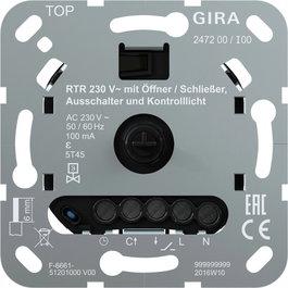 GIRA 247200 Einsatz Raumtemperaturregler 230V 1Ö 1S