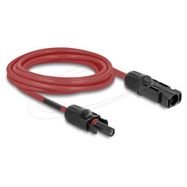DeLOCK Cable Solar DL4 4 mm² Macho a Hembra 3 m Rojo/Negro