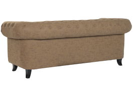 DKD Home Decor Sofá Vintage Marrón Madera/PU 196 x 81 x 76 cm