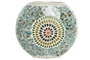 DKD Home Decor Lámpara de sobremesa de cristal multicolor craquelado