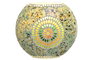 DKD Home Decor Lámpara de sobremesa de cristal multicolor craquelado