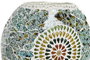 DKD Home Decor Lámpara de sobremesa de cristal multicolor craquelado