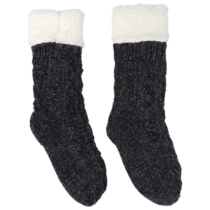 Sensly Par Calcetines Chenilla-Sherpa Antideslizantes Talla 36/41